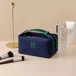 Fashion Makeup Bag for Women Waterproof Canvas Cosmetic Bag Travel Makeup Bag Latter H Make Up Organizer Case Toiletry Bag