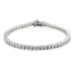 Diamond bracelet on a white background