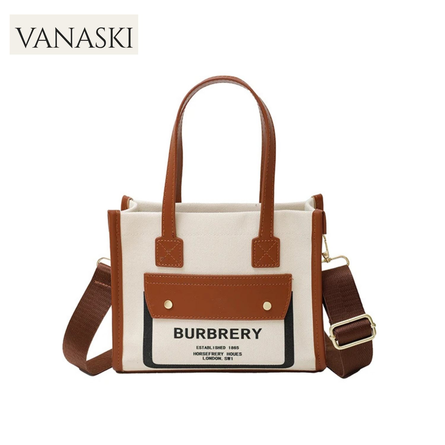 Trendy Letter Logo Crossbody Bag Women's Stylish Vintage Tote High-End Textured Leather Satchel Minimalist Party Purse Designer