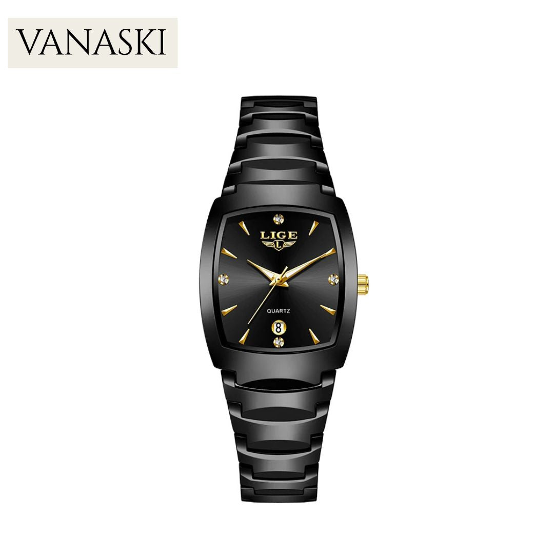 LIGE New Ladies Waterproof Watch Luxury Stainless Steel Women Watches Creative Fashion Original Elegant Quartz Wristwatch Gift