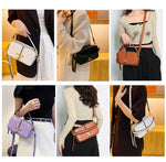 Collage of people using different handbags with text about multiple carrying methods.