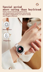 Luxury Women's Smartwatches Diamond Dial Fashion Smart Watch Heart Rate Monitor Sleep Tracking IP67 Waterproof For Android & IOS Vanaski