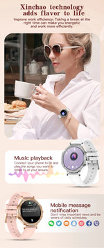 Luxury Women's Smartwatches Diamond Dial Fashion Smart Watch Heart Rate Monitor Sleep Tracking IP67 Waterproof For Android & IOS Vanaski