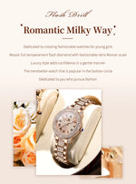 OLEVS Original Diamond Watch for Women Fashion Elegant Stainless Steel Waterproof Quartz Wristwatch Luxury Ladies Dress Watches Vanaski