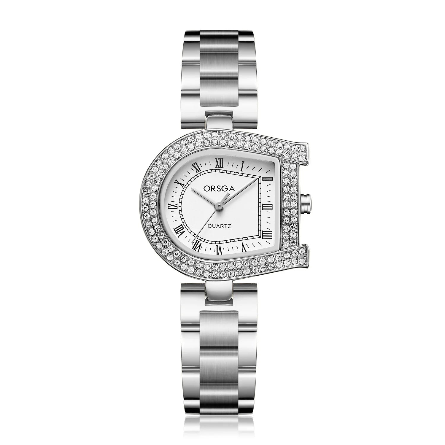 Women’s Luxury Rhinestone Quartz Watch – Barrel Dial Wristwatch Vanaski