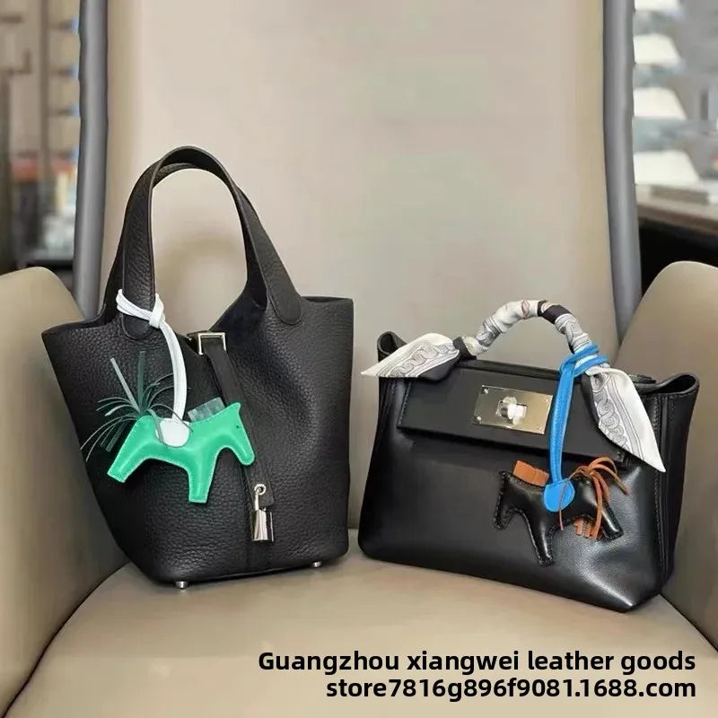 Top Layer Cowhide Dumpling Bag Hot Sale Of The Season New Style Single Shoulder Slant Carry Handbag Luxury Simple Youthful Women
