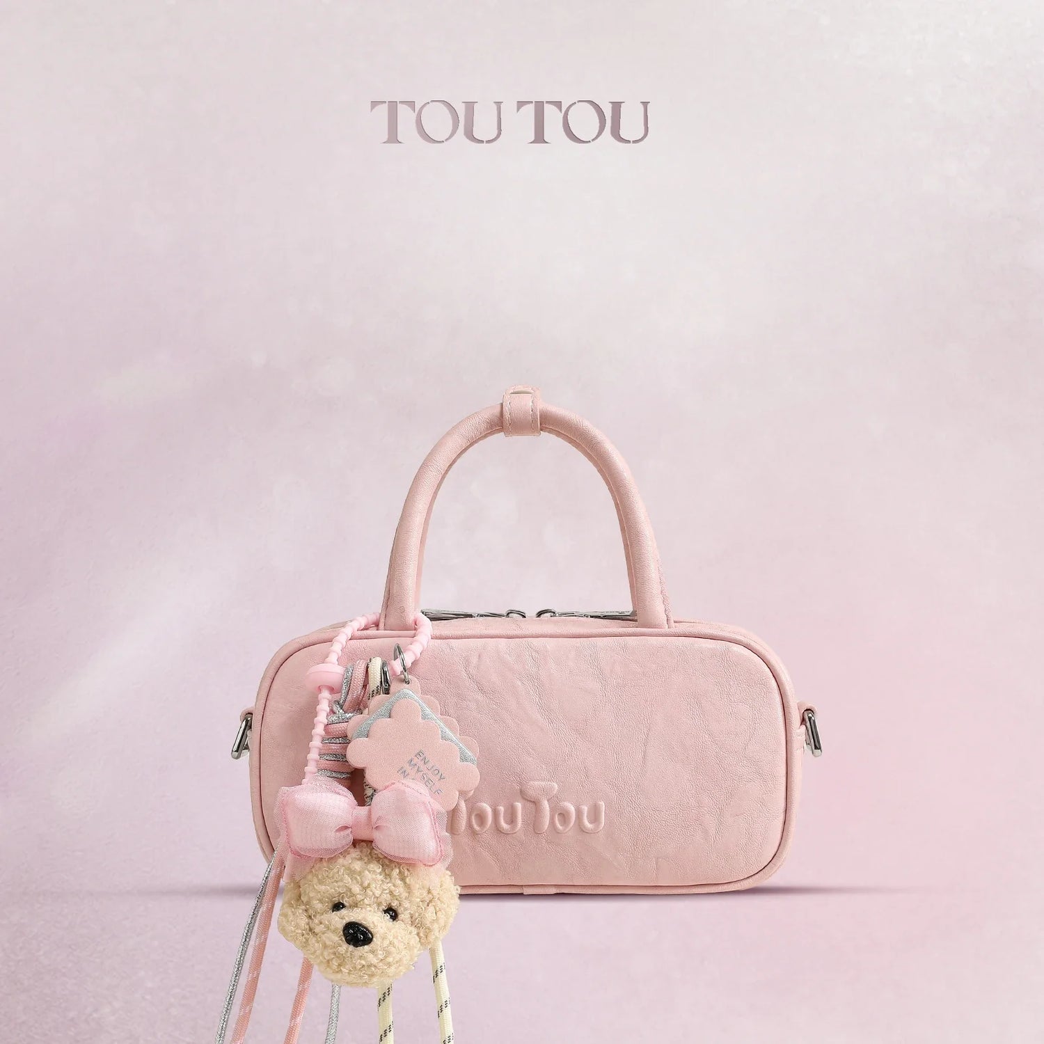 TOUTOU Boston Bowling Bag Imitation Plant Tanning Autumn Single Shoulder Handheld Crossbody Mini Purse for Women Christmas Gift