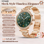 Luxury Women's Smartwatches Diamond Dial Fashion Smart Watch Heart Rate Monitor Sleep Tracking IP67 Waterproof For Android & IOS Vanaski