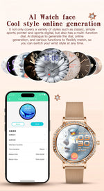 Luxury Women's Smartwatches Diamond Dial Fashion Smart Watch Heart Rate Monitor Sleep Tracking IP67 Waterproof For Android & IOS Vanaski