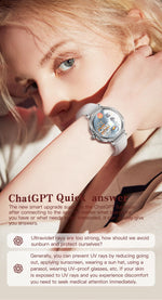 Luxury Women's Smartwatches Diamond Dial Fashion Smart Watch Heart Rate Monitor Sleep Tracking IP67 Waterproof For Android & IOS Vanaski