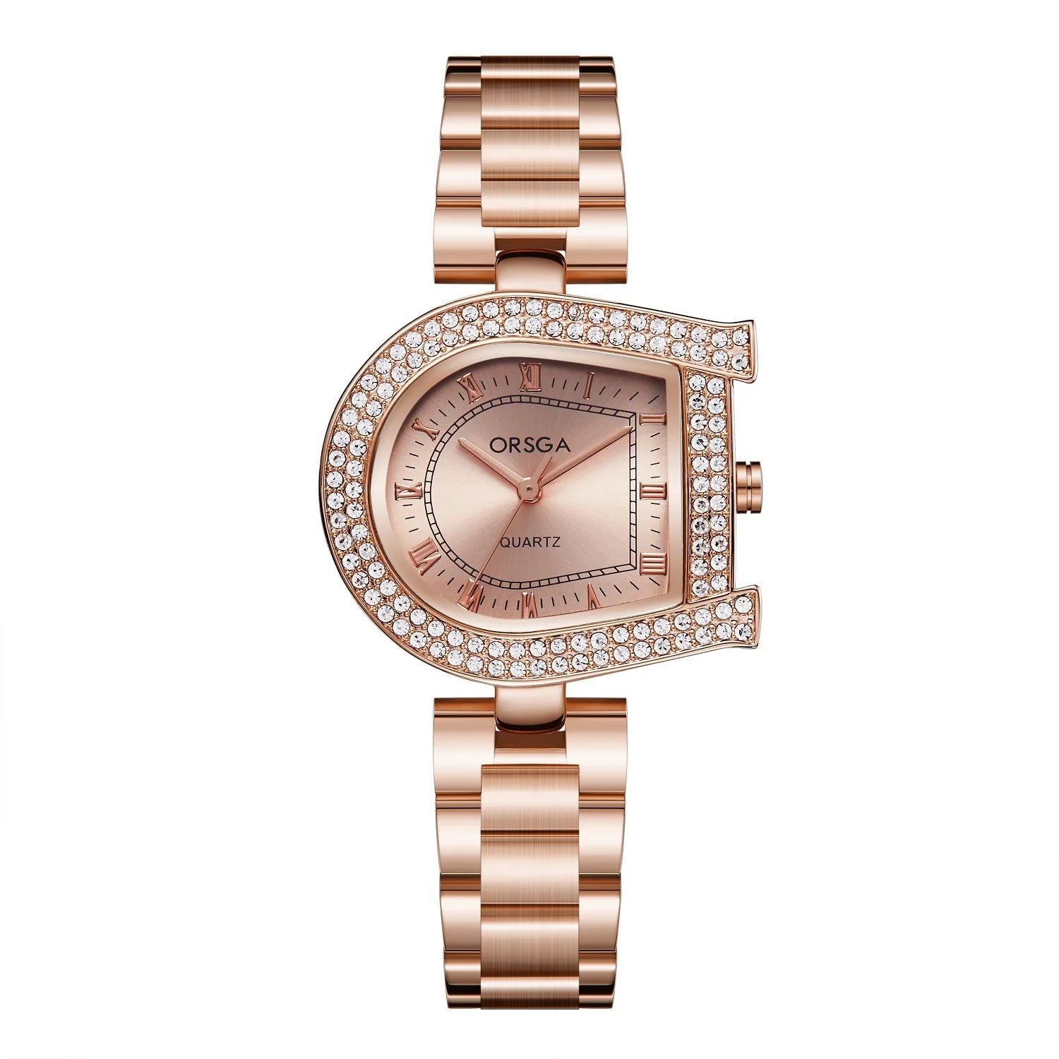 Women’s Luxury Rhinestone Quartz Watch – Barrel Dial Wristwatch Vanaski