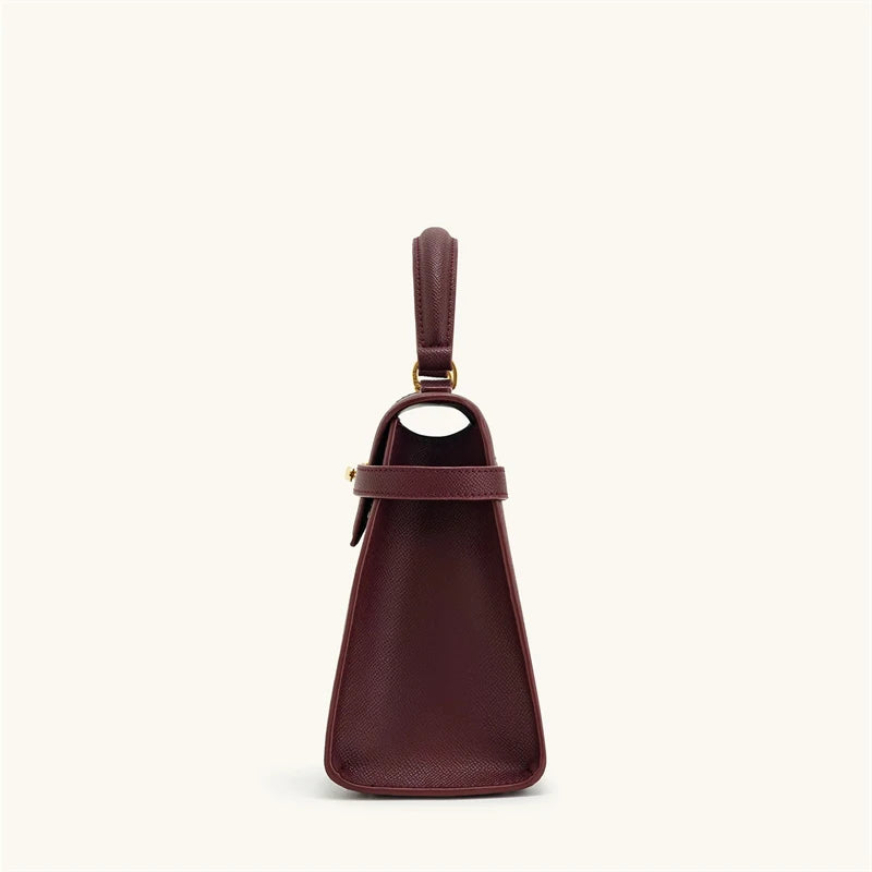 Women's Handbag Elise Designer Fashion 2025 New Burgundy Handbag Large Square Crossbody Bag High-end Women's Bag