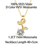 COSYA 2CT 8MM Moissanite Diamond Flower Bracelet 925 Silver Plated 18K Gold Bangle Sparkling Wedding Jewelry Gift for Women Vanaski