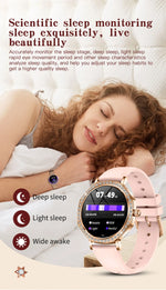 Luxury Women's Smartwatches Diamond Dial Fashion Smart Watch Heart Rate Monitor Sleep Tracking IP67 Waterproof For Android & IOS Vanaski