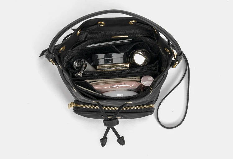 Insert Bag Organizer  Makeup Handbag Organizer Inner Purse Portable Cosmetic Inside Bags for Famous Brand Bag Bucket Bag