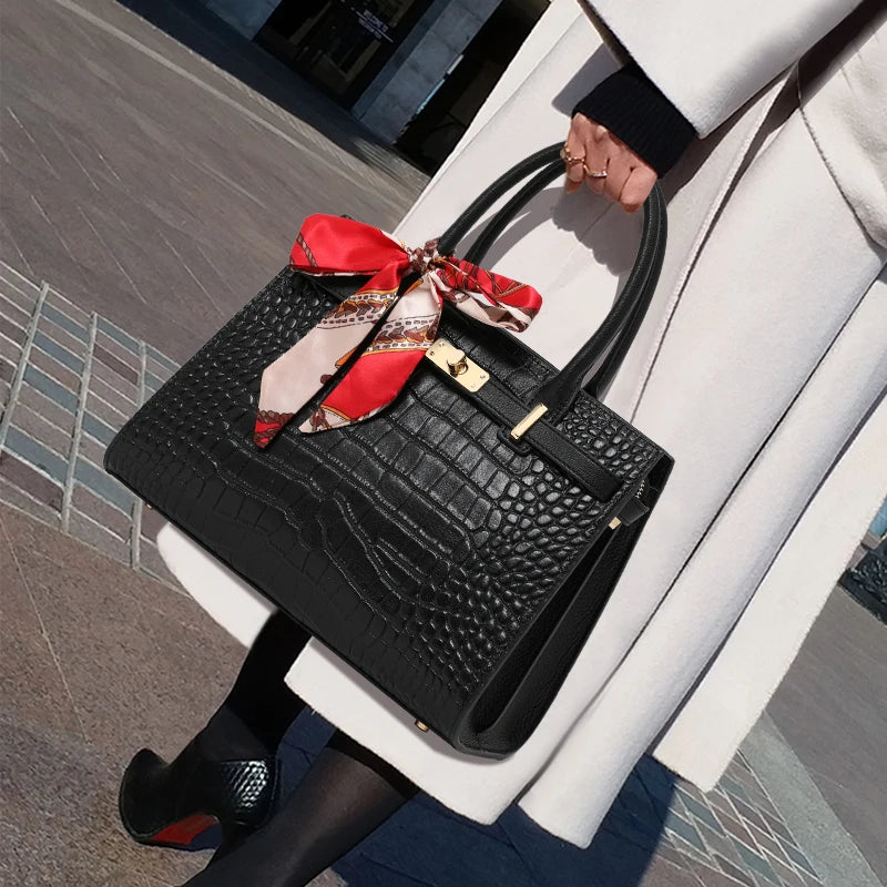 Leather  bag,women's handbag, cowhide cross-body bag, 2024 new style, light and luxurious, mother bag, large capacity