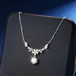 Moissanite Cassia Twig Necklace 925 Silver Trendy Fine Jewelry Gift