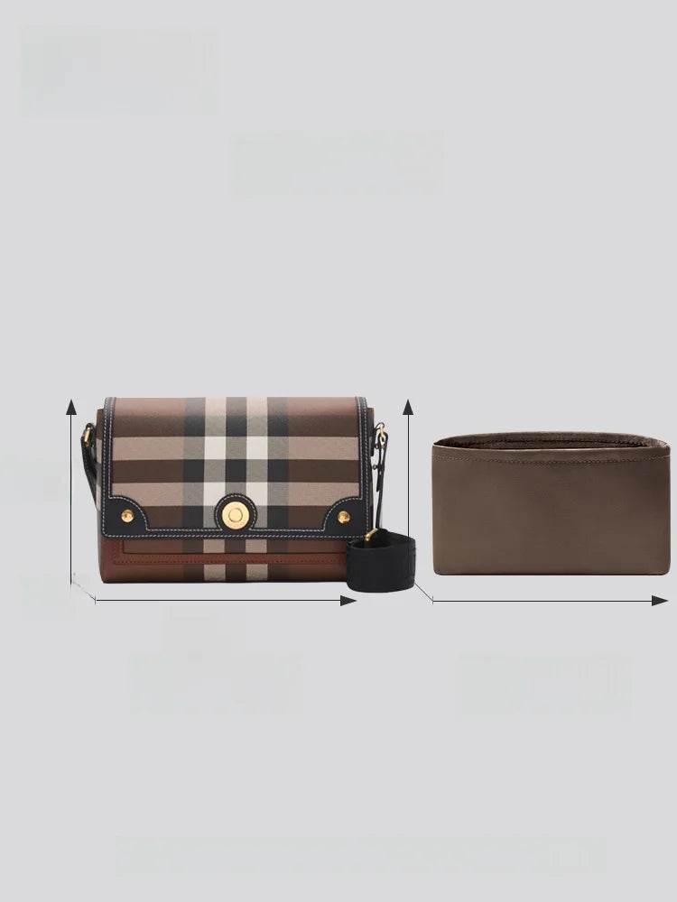 Lightweight Nylon Inner Bag for 25 New  Note Bag Storage Organizer Cosmetic Bag Pure Color Cubic Structure Versatile Use