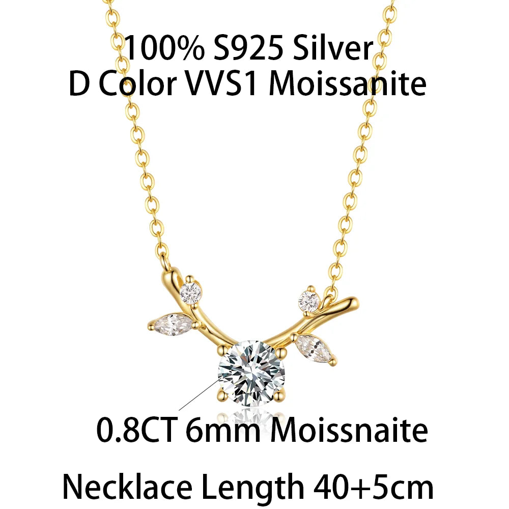 COSYA 2CT 8MM Moissanite Diamond Flower Bracelet 925 Silver Plated 18K Gold Bangle Sparkling Wedding Jewelry Gift for Women Vanaski