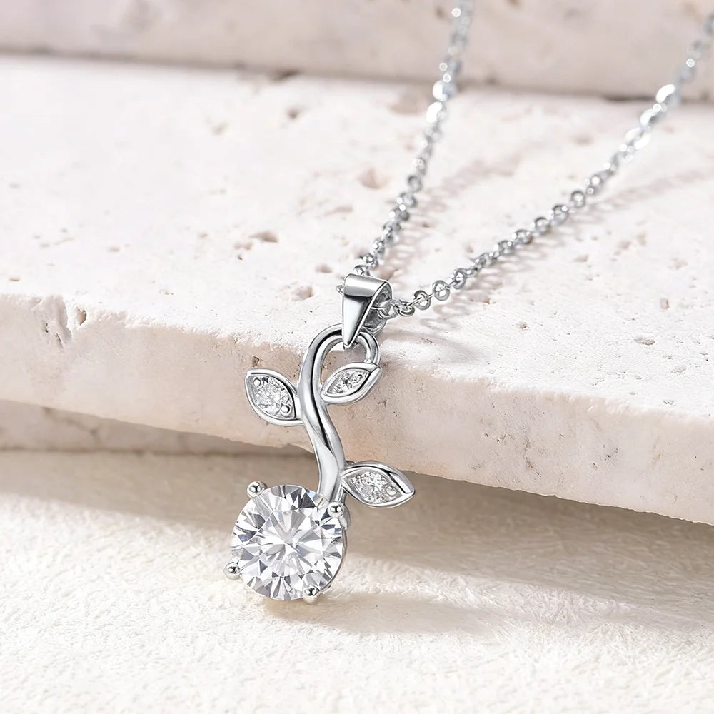 COSYA 2CT 8MM Moissanite Diamond Flower Bracelet 925 Silver Plated 18K Gold Bangle Sparkling Wedding Jewelry Gift for Women Vanaski