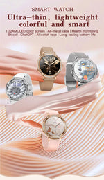 Luxury Women's Smartwatches Diamond Dial Fashion Smart Watch Heart Rate Monitor Sleep Tracking IP67 Waterproof For Android & IOS Vanaski