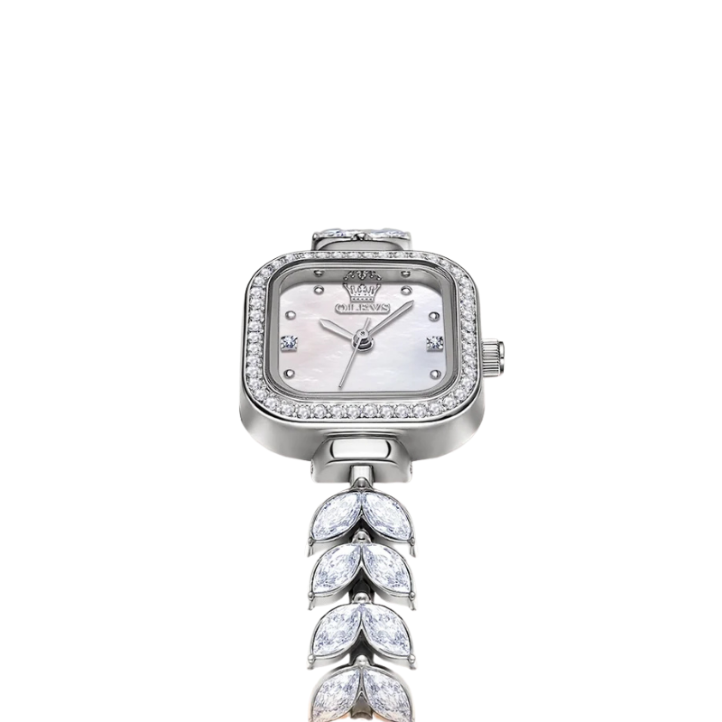 Luxury Square Watch for Women - Steel Strap Waterproof Quartz Vanaski