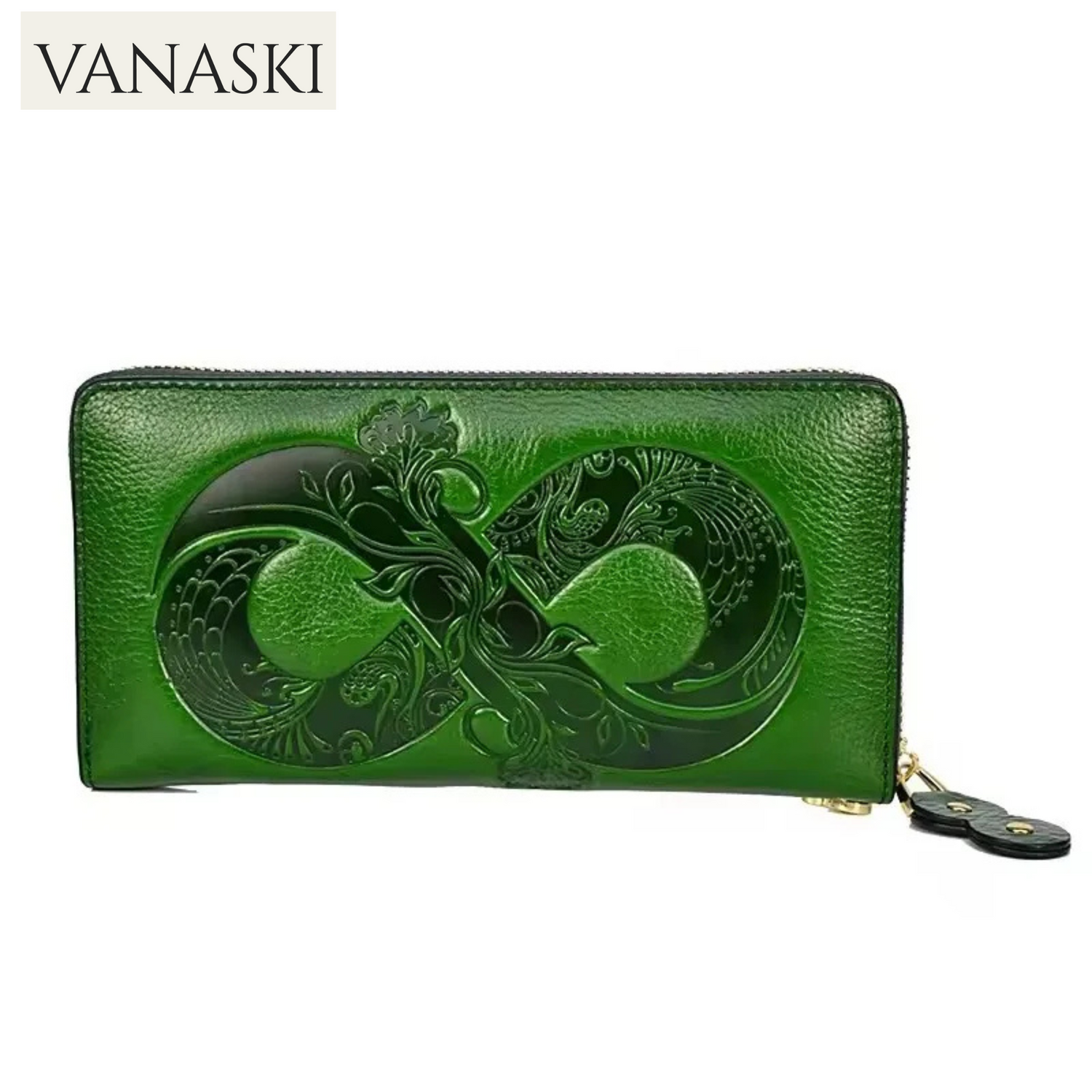 Large Genuine Leather Wallet Woman 2025 New Real Cow Leather Purse Bag RFID Card Holder Clutch Hand Bag