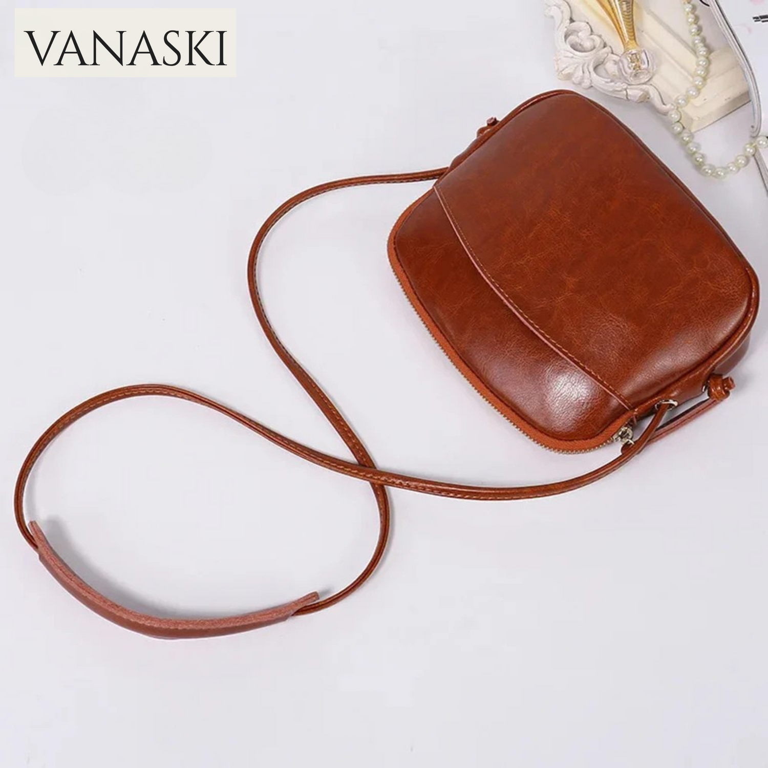 Zency Women Small Messenger Bag 100% Genuine Leather Soft Skin Shell Bags Elegant Shoulder Handbag Purse Crossbody Sac Organizer