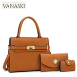 Women’s PU Leather Handbag Set Versatile Shoulder and Crossbody Bags Vanaski