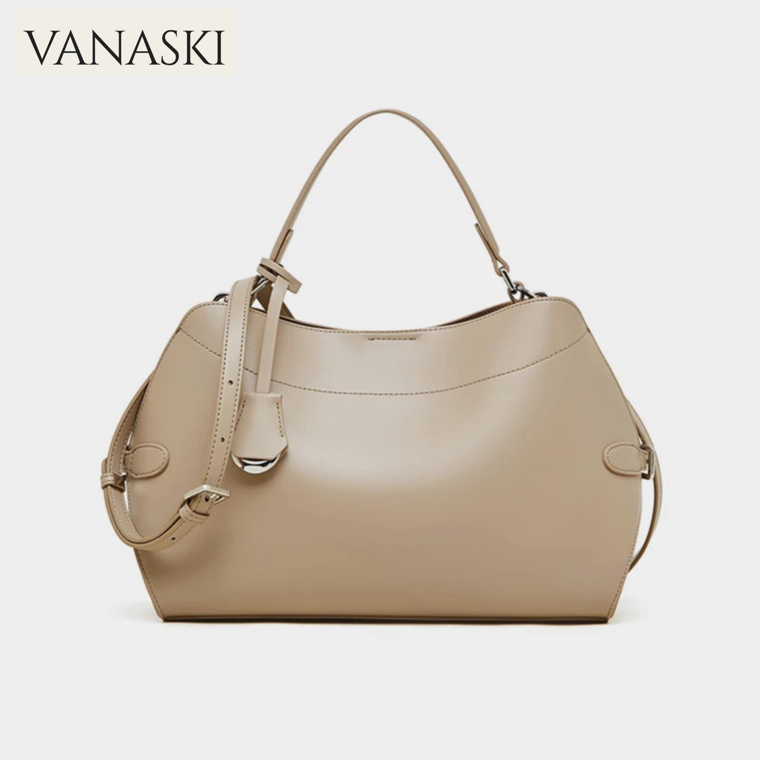 Cowhide Genuine Leather Tote Handbags For Women 2025 Luxury Designer Crescent Office Ladies Shoulder Crossbody Bags