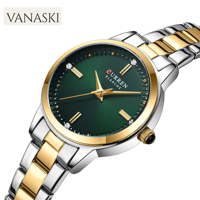 Curren 9094L Women Watch Classic Shining Diamond Elegant Waterproof Quartz Wristwatch Birthday Gifts For Women