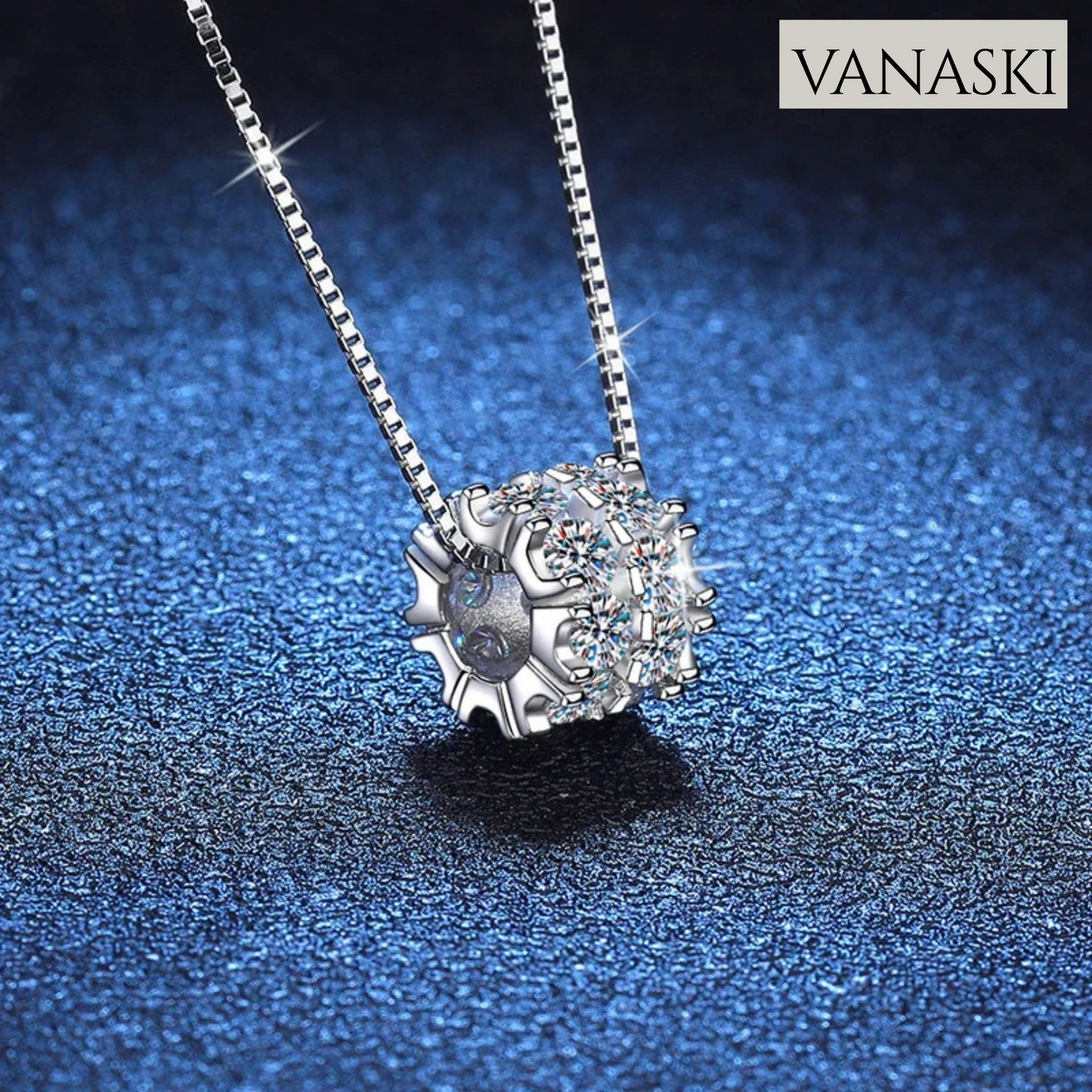 NeeTim Full Moissanite Diamond Necklace For Woman Pendant 925 Sterling Silver Necklace For Women Chain Party Bridal Fine Jewelry