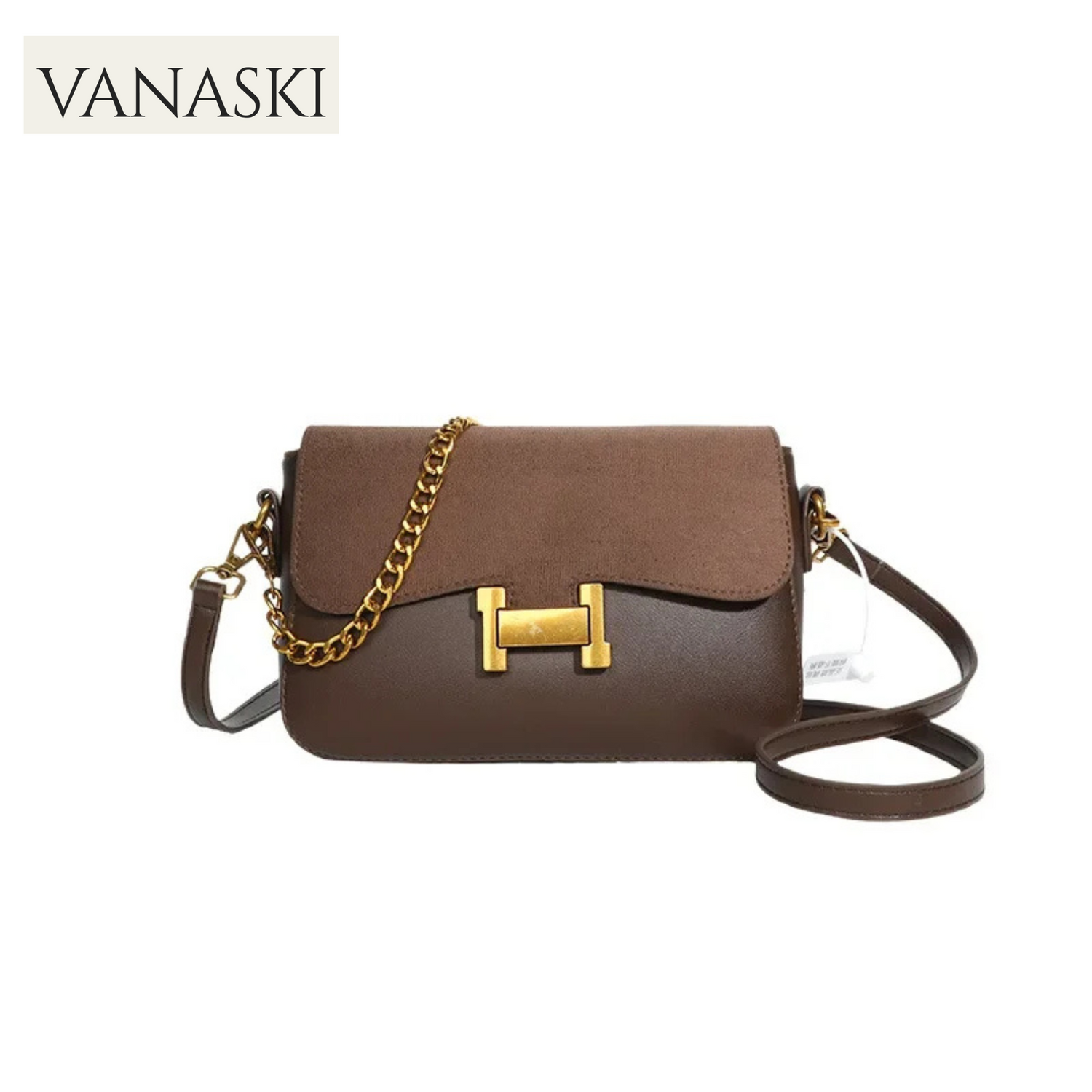2025 New! Luxury Niche Matte Leather Shoulder Bag - Chain Detail, Mini Size, Soft Suede-Like Texture, Adjustable Strap