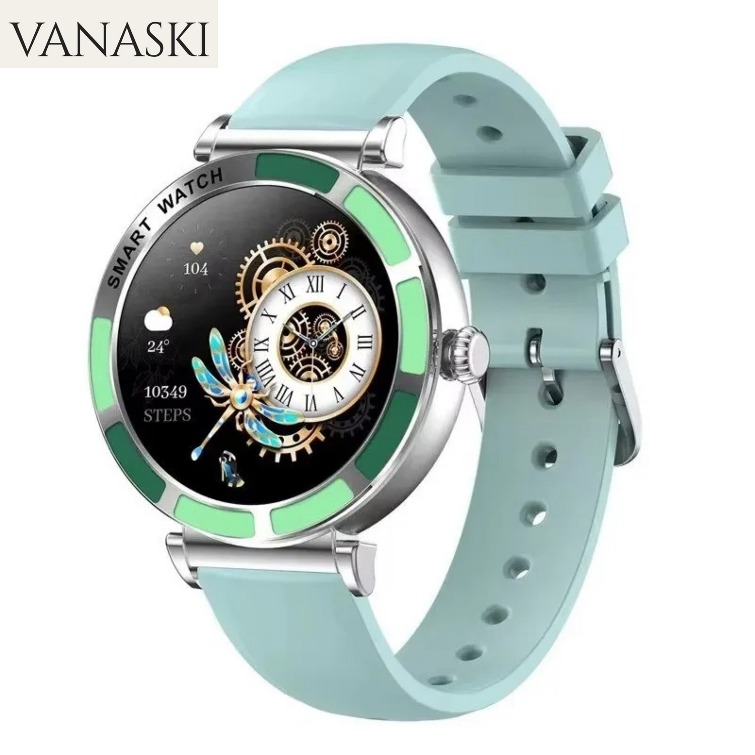 Luxury Smart Watch Ladies for Android iOS HD Screen Bluetooth Call Health Monitoring Fitness Tracker Women Diamond Smartwatch